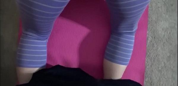  Ashley Fires lets her stepson fuck her during yoga